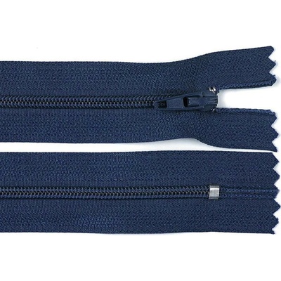 Pro Háčkování Spirálový zip pinlock No 3 délka 20 cm tmavě modrý