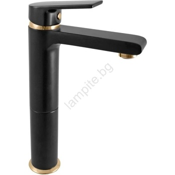 RAV SLEZÁK CO130.0CMATZ - смесител за умивалник COLORADO 26 см, черен/златен (RV0036)
