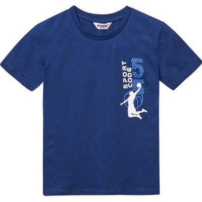 Winkiki Kids Wear Chlapecké tričko s krátkým rukávem Sport Code - navy
