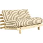 Karup Design Бежов/кремав сгъваем диван 140 cm Roots - Karup (123100421140)