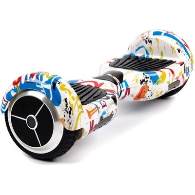 Hoverboard standard grafitty bílý – Zboží Živě