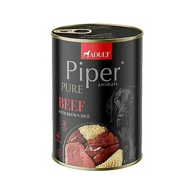 Piper Pure s hovädzím mäsom a hnedou ryžou 400g
