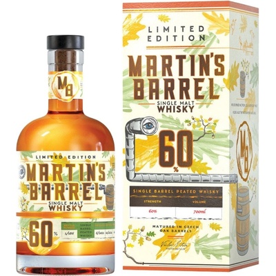 Martin's Barrel singl malt peated whisky LE 2024 60% 0,7 l (karton)