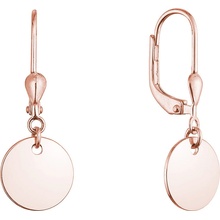 PAVONA Pozlátené strieborné náušnice placky 61134 rose gold