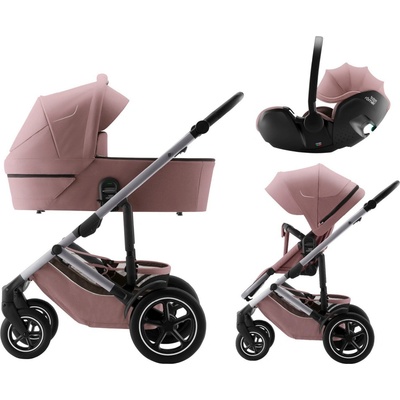 Britax Römer Set Smile 5Z + korba + autosedačka Baby-Safe PRO 2024 Style Dusty Rose