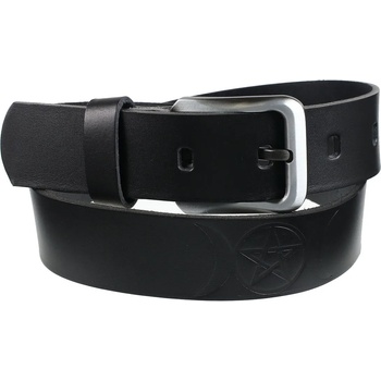 Image 1 of Leather & steel fashion Колан Pentagram - black - LSF2 13