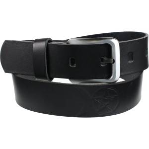 Leather & steel fashion Колан Pentagram - black - LSF2 13