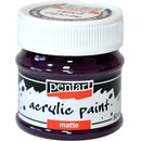 Matná akrylová farba Pentart 50ml baklažán