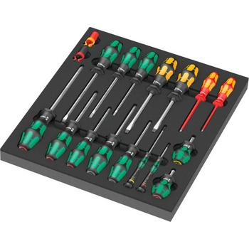 Wera 150101 Šroubováky 9710 Set 1 v pěnové vložce (Sada 18 dílů)