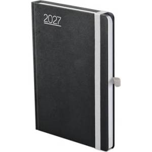 TopTimer Календар, планирач, A5, седмичен, TOPTIMER, „Nero, черно-сиво 27T015N-005 (27T015N-005)