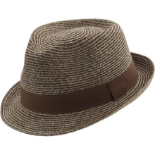 Letní klobouk trilby Faustmann hnědý