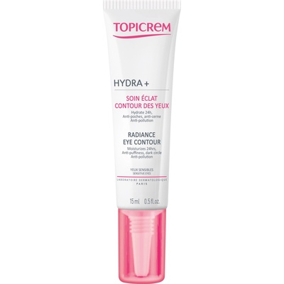 Topicrem Hydra+ Хидратиращ анти-ейдж околоочен крем Radiance, 15 ml