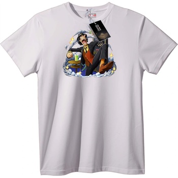 NOONEBRAND Тениска One Piece облачен герой - L, Black