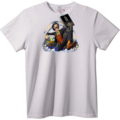 NOONEBRAND Тениска One Piece облачен герой - L, Black