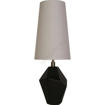 Searchlight EU88250BK - Настолна лампа APEX 1xE27/60W/230V черна/сива (SR0600)