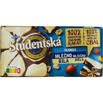 ORION ŠTUDENTSKÁ PEČAŤ mliečno-biela 170 g