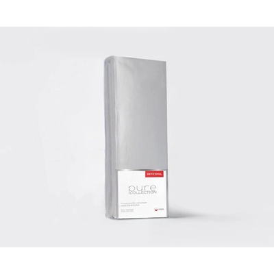 Detexpol satén napínací prostěradlo Pure Collection světle šedé 90X200