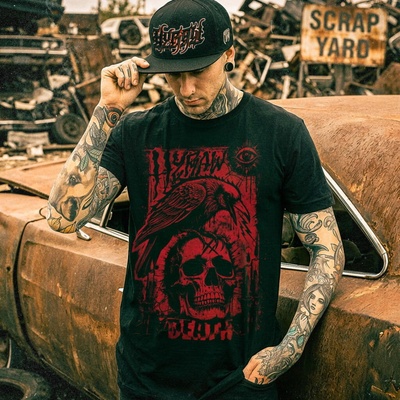 HYRAW мъжка тениска hyraw - the crow - 262ts10