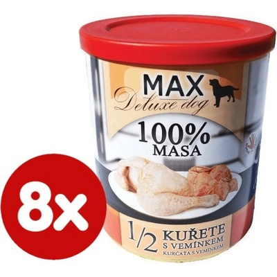 Max deluxe 1/2 kuřecí s vemeny 8x800 g