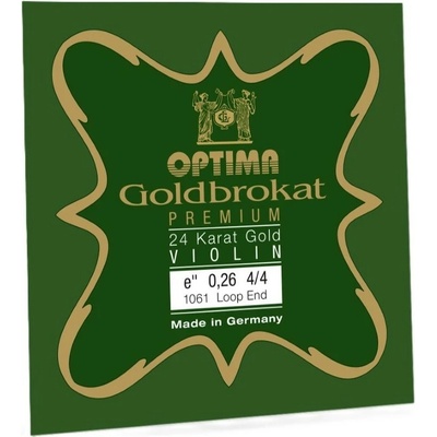 Optima GOLDBROKAT PREMIUM 24K Gold (E 0,26) loop - Struna E na husle