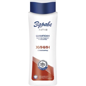 Здраве Актив Шампоан с хинин, 390 ml