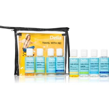 Delia Cosmetics Travel with me комплект за пътуване за лице, тяло и коса