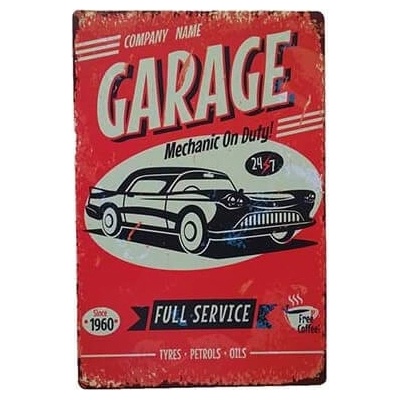 Ceduľa Garage
