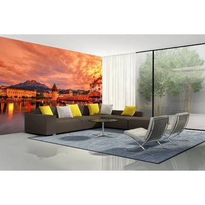 Dimex MA-5-1063 Samolepicí vliesová fototapeta na zeď Kapellbrücke Lucern II. rozměry 375 x 250 cm