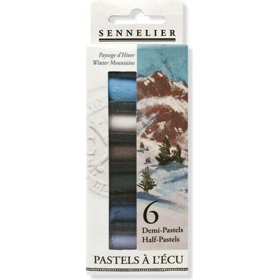 Sennelier Sada suchých polov. pastelů zimní tóny 6 ks