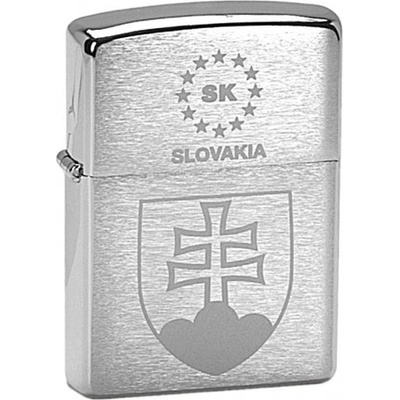 Zippo Запалка Zippo с мотив на Словашката република, хромирана (21363)