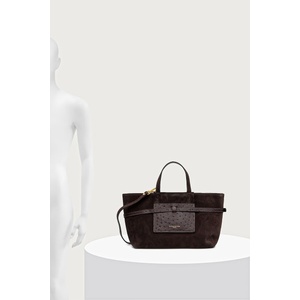 Gianni Chiarini шопинг чанта дамска от велур BELTY (BS.12695.CM.STEMU)