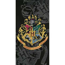 BrandMac Plážová osuška Harry Potter - motiv erb Hogwarts 70 x 140 cm