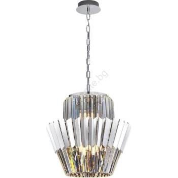 MILAGRO Пендел DONNA 9xE14/40W/230V Ø 45 см матов хром (MI2704)