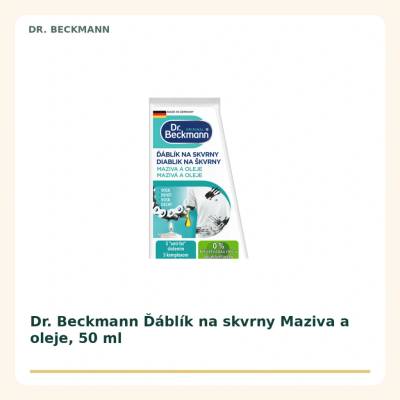 Dr. Beckmann ďáblík na skvrny maziva oleje dehet vosk 50 ml