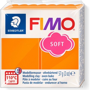 FIMO Полимерна глина Staedtler Fimo Soft, 57 g, мандар42 (21895-А-МАНДАРИНА)