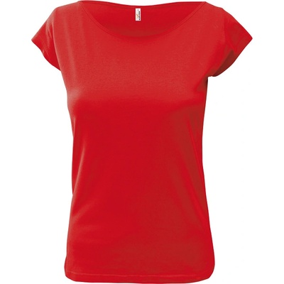 Ladies Elegance triko s krátkým rukávem koka červené