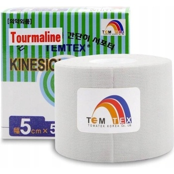 Temtex Kinesiotape Tourmaline biely 5 cm x 5 m