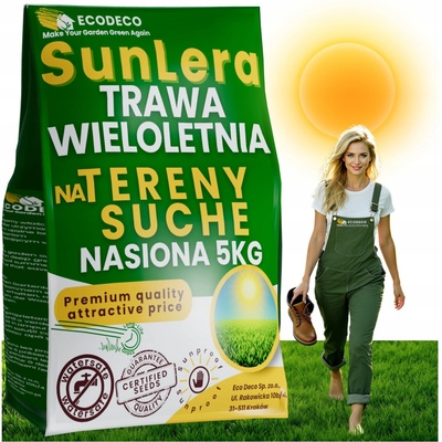 Tráva, zmes trávy, na suché plochy, na tienisté plochy, záhrada Eco Deco 200 m² 5 kg