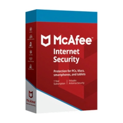 McAfee Internet Security 1 lic. 1 rok (MIS00GNR1RAA)