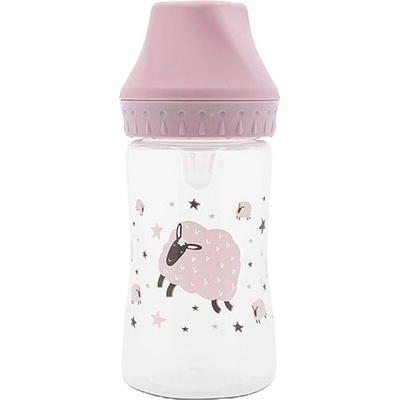 Lorelli Бебешко шише с широко гърло Lorelli My Friend - 250 ml, Mellow Rose (10200840005)