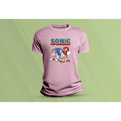 Sandratex dětské bavlněné tričko sonic 1. fuchsia