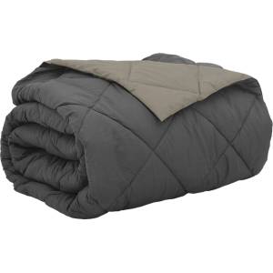 Pure Line Home Лятна двулицева олекотена завивка Color Warm с полиестерен пълнеж, 200 г/м2, в светлосиво и антрацит