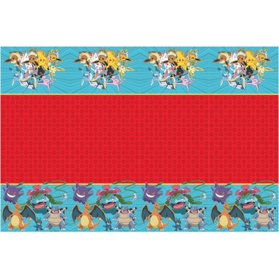 Procos Plastový ubrus s motivem Pokemon 120x180cm