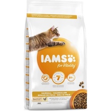 IAMS for Vitality Adult Cat Food Hairball Reduction with Fresh Chicken 10 kg