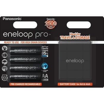 Panasonic Eneloop Pro AA 2500mAh 4ks + CASE 3HCDEC4BE