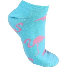 Socks4Fun Kotníkové ponožky plameňák 2138BL