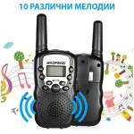  Детска Радиостанция Уоки-Токи Baofeng BF-T3 | Комплект от 2 Броя с Фенер и 3 км Обхват Радиостанции