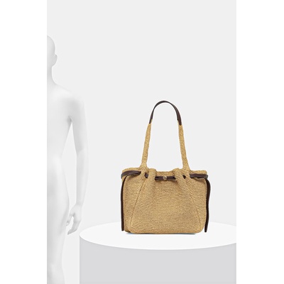 Tory Burch шопинг чанта дамска от сплетена материя Romy (178696)
