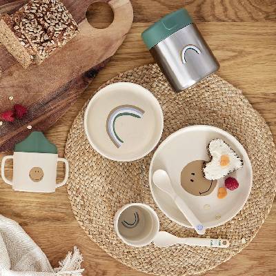Spoon Set PP/Cellulose Happy Fruits lemon