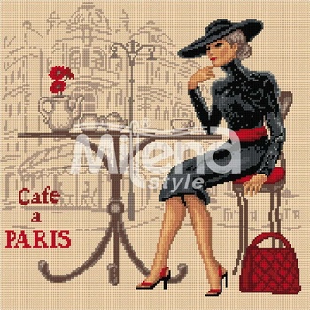 Milena Style Лято в Париж 2 - гоблен със схема конци Ariadna 1: 1